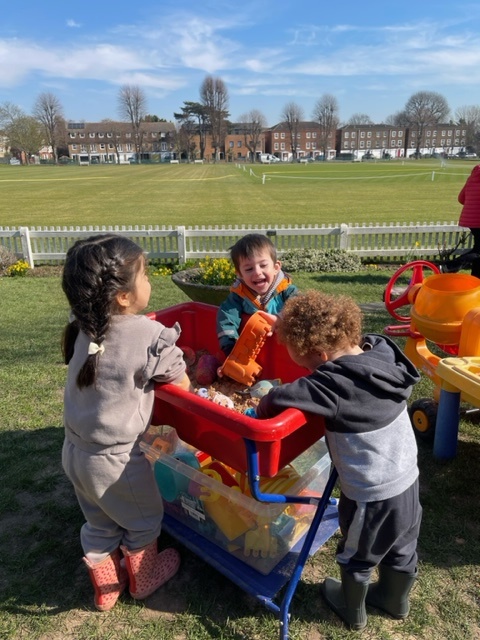 Having fun at Inspirations Nursery Enfield
